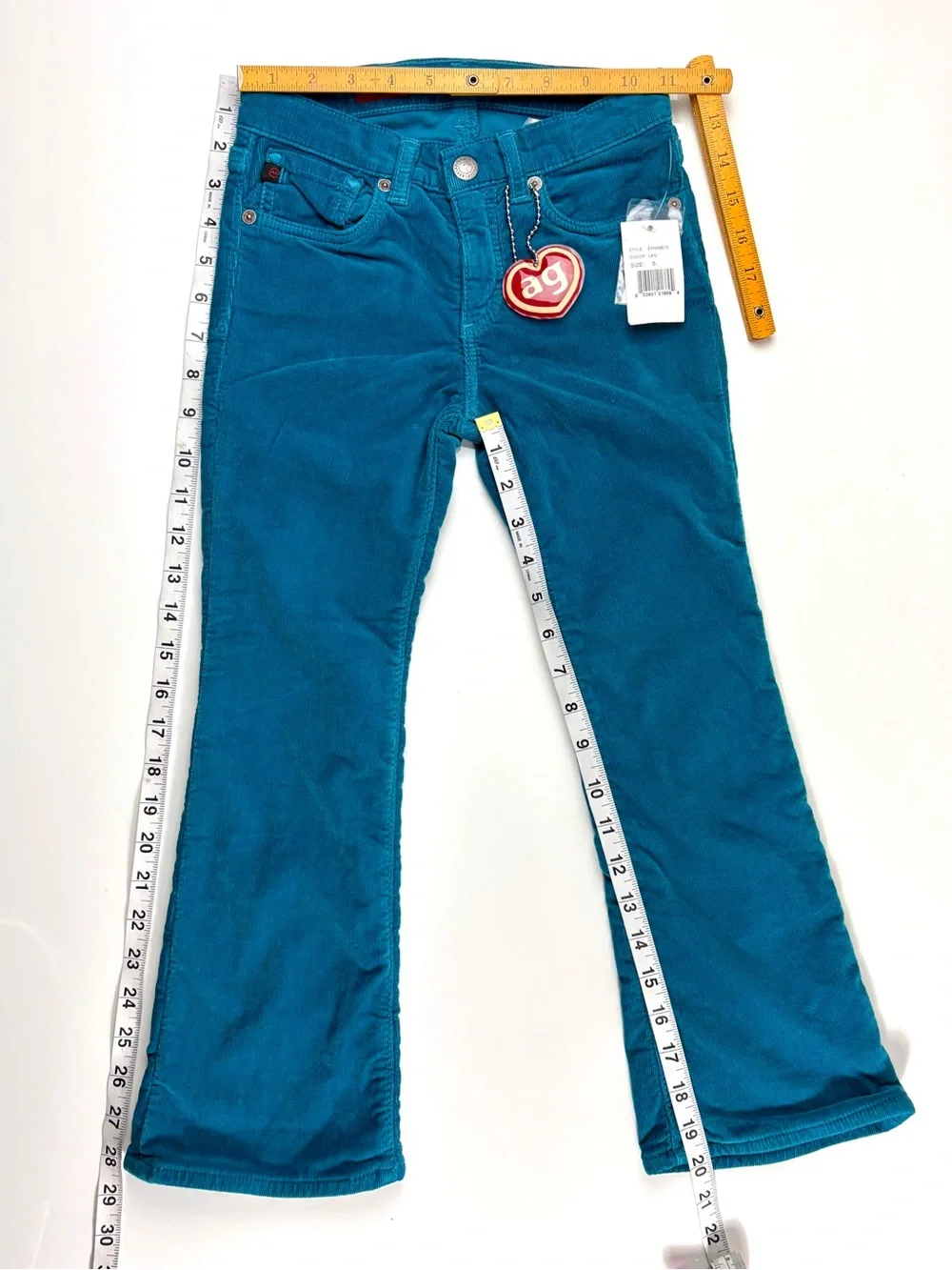 Adriano Goldschmied Angel Girl Turquoise Corduroy Girls Pants- Szs 3, 5, 6 & 8